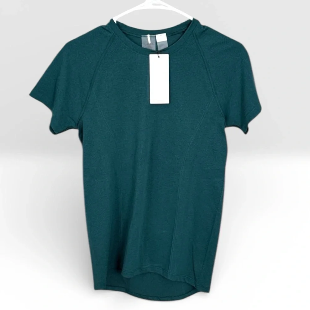 NWT Calia Seamless Tee | Sea Green Space Dye | Size S - Picture 5 of 8